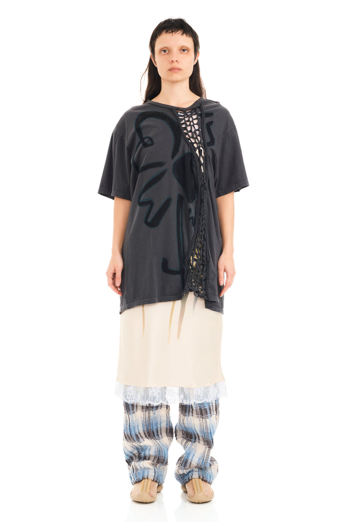 Collina Strada CHARCOAL FLOWER TOSH TEE