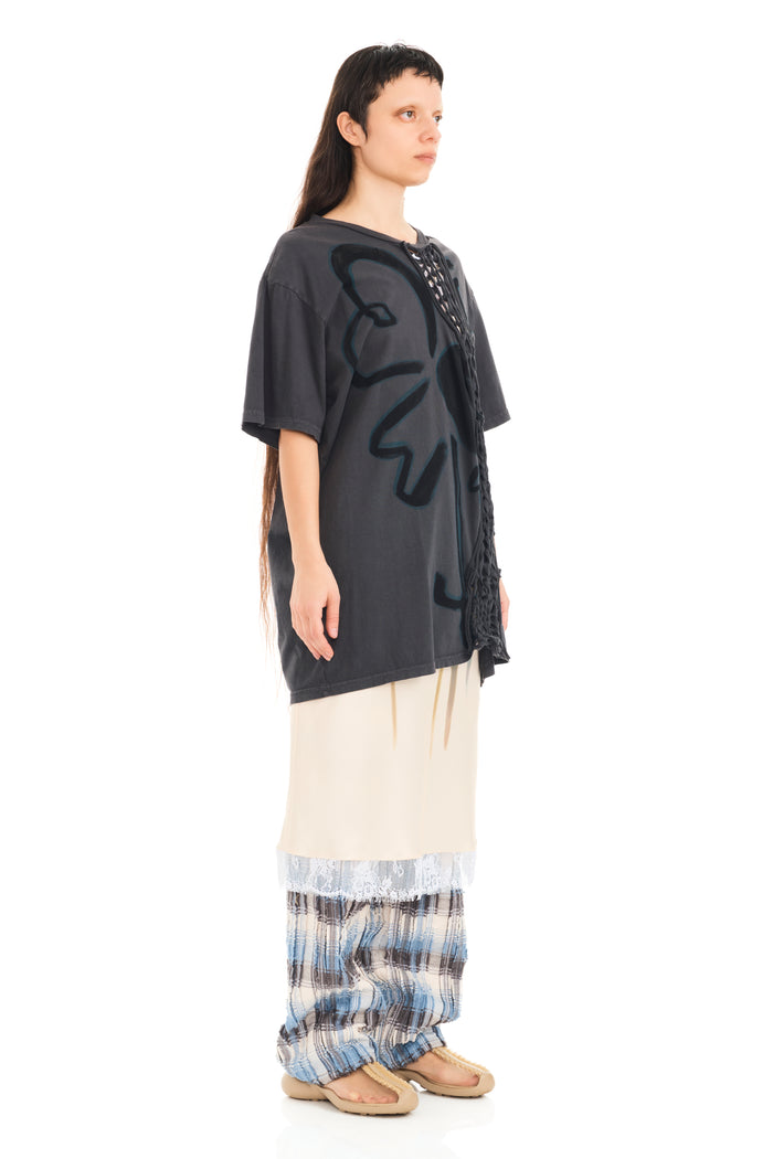 Collina Strada CHARCOAL FLOWER TOSH TEE