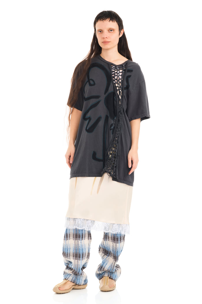 collina strada CHARCOAL FLOWER TOSH TEE