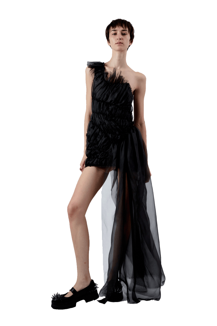 Collina Strada CHARCOAL JAZZELLE GOWN XSMALL