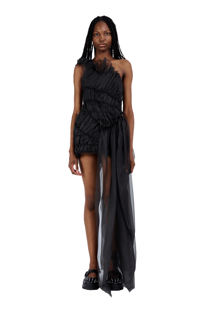 Collina Strada CHARCOAL JAZZELLE GOWN XSMALL