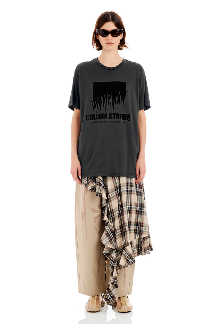 collina strada CHARCOAL LANDSCAPE GRAPHIC TEE