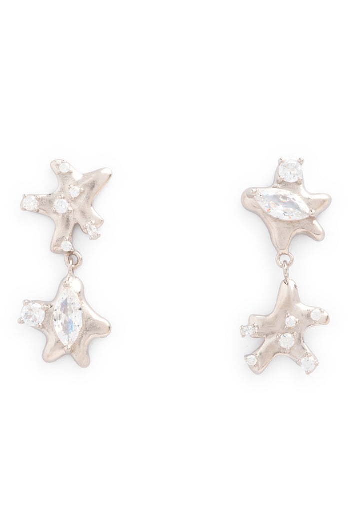 collina strada CLEAR STAR DANGLE EARRINGS