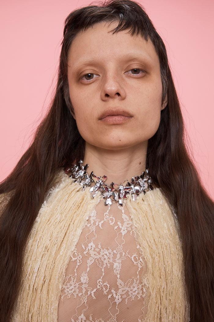 Collina Strada CRYSTAL CLEAR MEGA DAISY NECKLACE