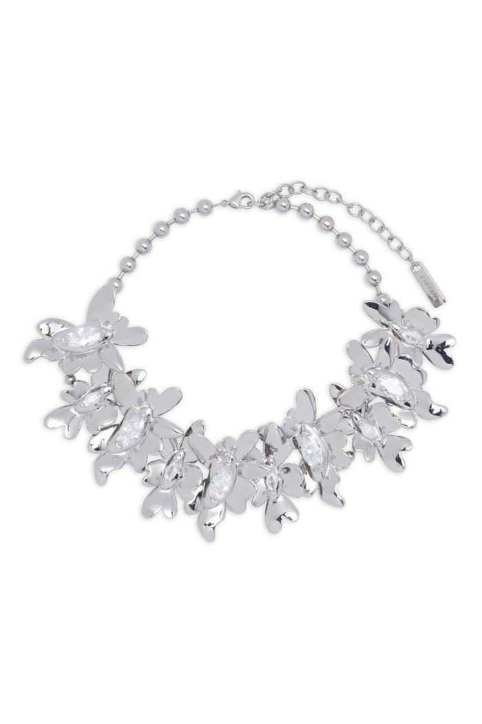 collina strada CRYSTAL CLEAR MEGA DAISY NECKLACE