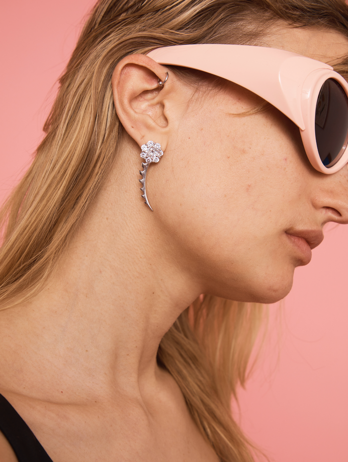 Collina Strada CRYSTAL CLEAR PHLOX EARRINGS