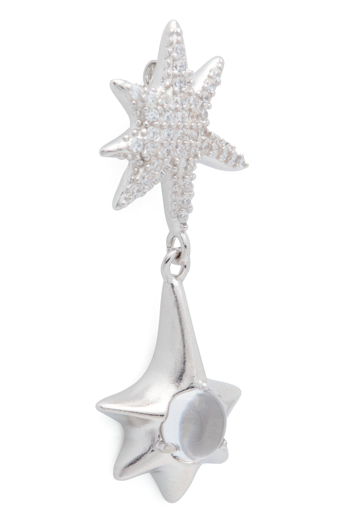 Collina Strada CRYSTAL CLEAR STAR DROP EARRING