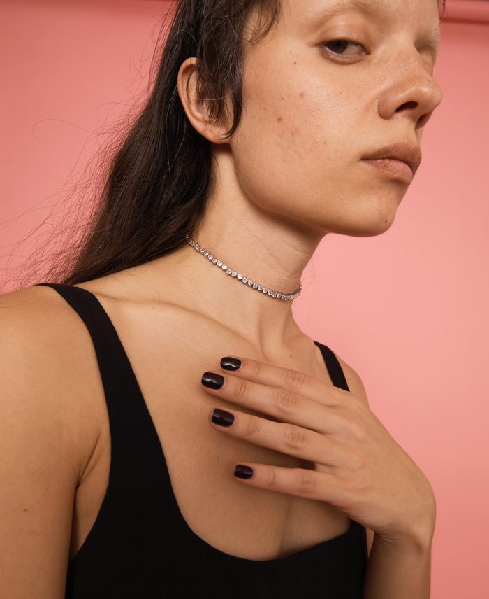 Collina Strada CRYSTAL CLEAR TENNIS NECKLACE