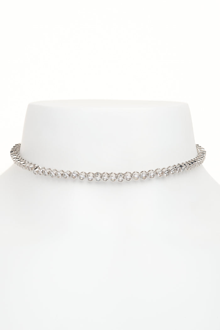 collina strada CRYSTAL CLEAR TENNIS NECKLACE