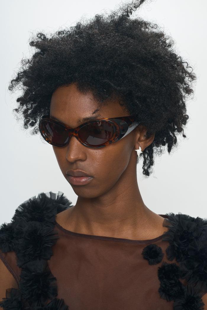 Collina Strada CRYSTAL CLEAR TWISTER EARRINGS