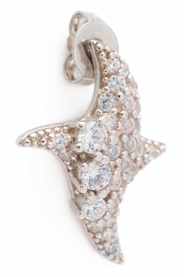 Collina Strada CRYSTAL CLEAR TWISTER EARRINGS