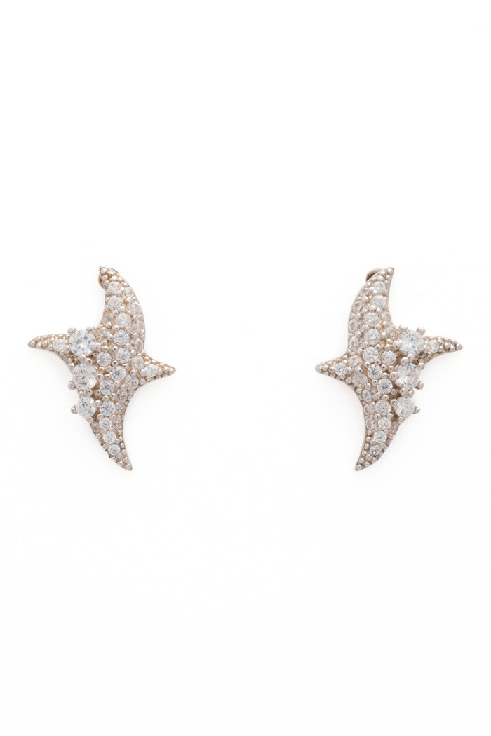 collina strada CRYSTAL CLEAR TWISTER EARRINGS