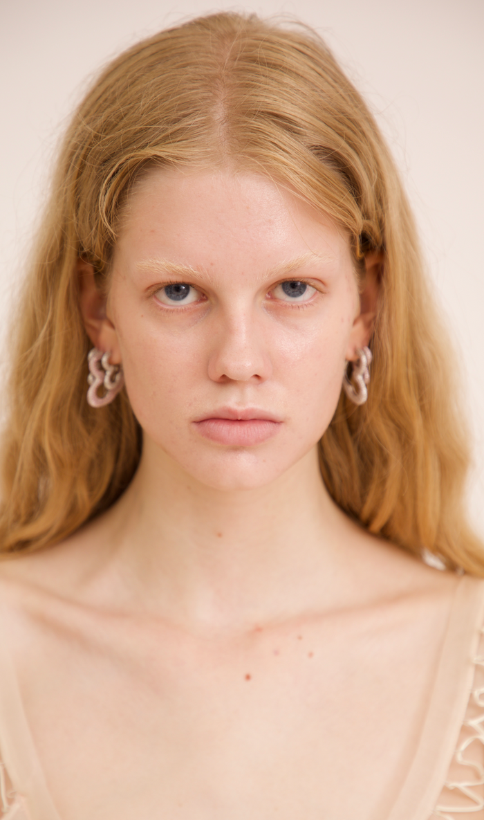 Collina Strada CRYSTAL SUPER HEART HOOP