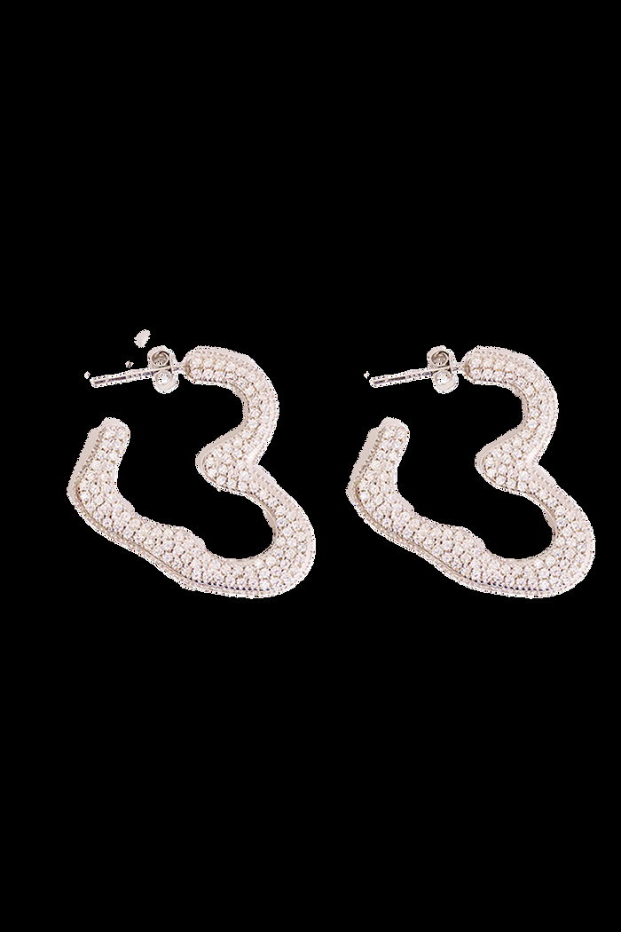 collina strada CRYSTAL SUPER HEART HOOP