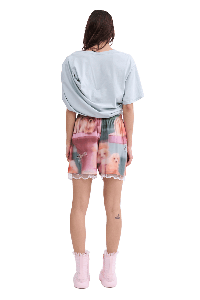 Collina Strada DUSTY BLUE EVA DRAPED TEE XSMALL