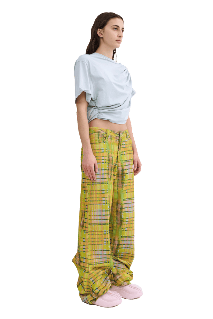 Collina Strada DUSTY BLUE EVA DRAPED TEE XSMALL