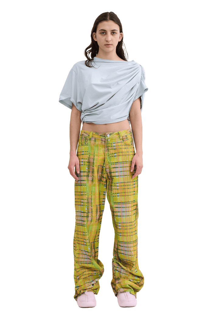 collina strada DUSTY BLUE EVA DRAPED TEE XSMALL