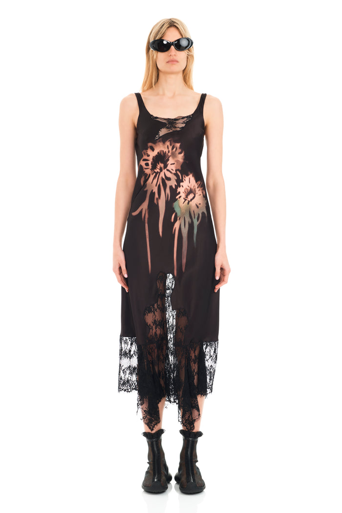 collina Strada EARTH FADED FLOWER ANEMONE DRESS