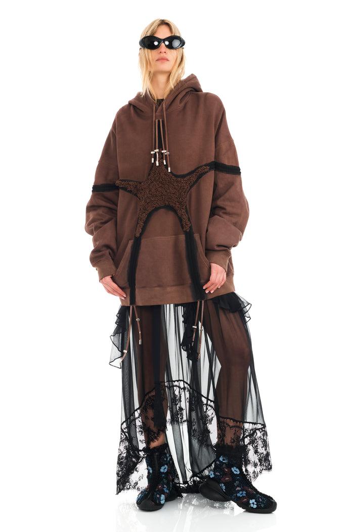 Collina Strada EARTH STARBURST SOFT STAR HOODIE