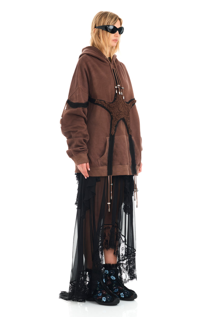 Collina Strada EARTH STARBURST SOFT STAR HOODIE