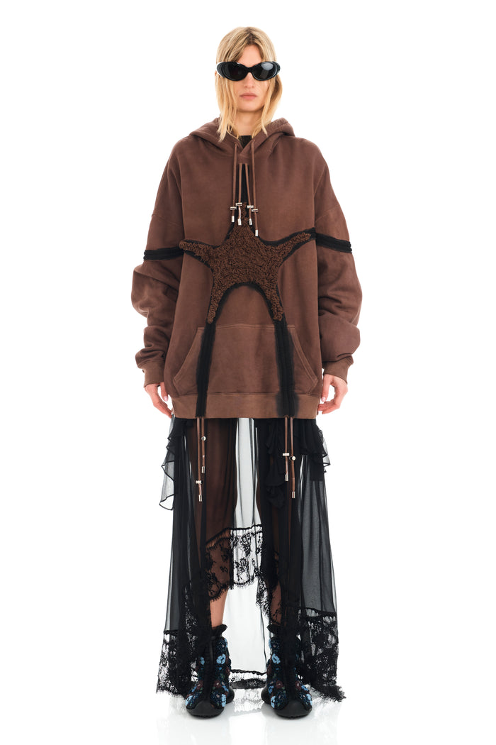 collina strada EARTH STARBURST SOFT STAR HOODIE