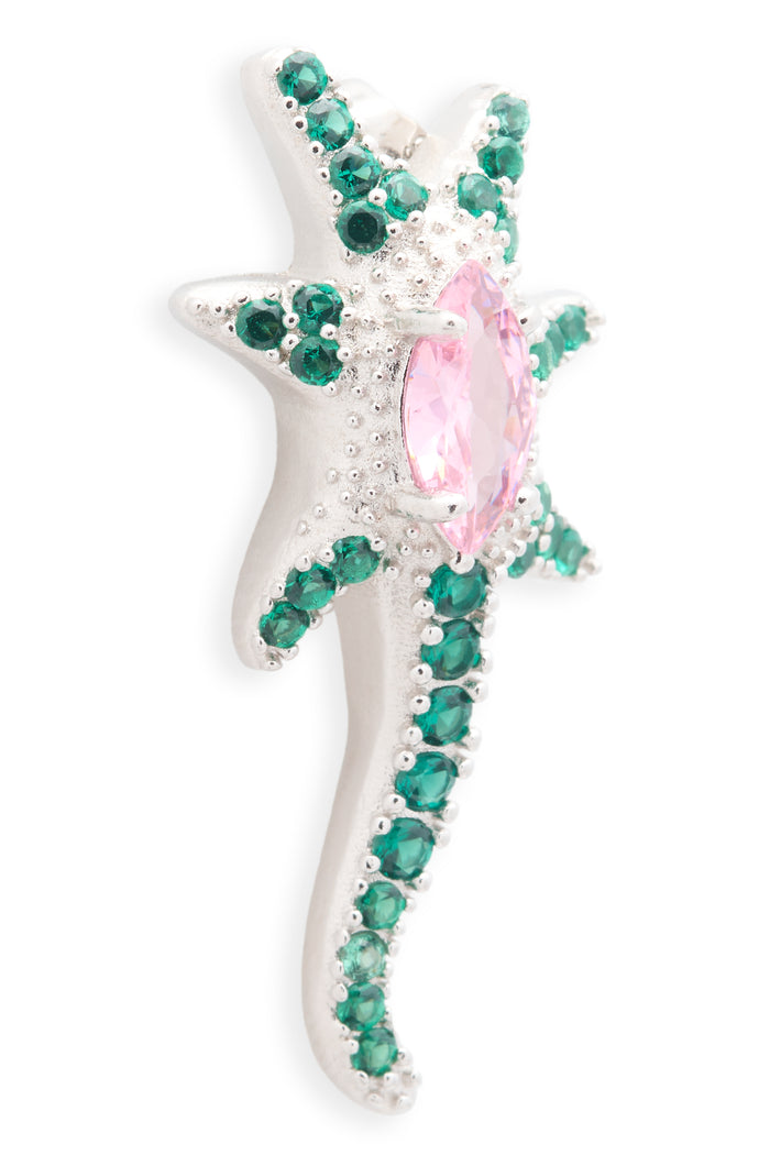 Collina Strada EMERALD PINK STAR TRAIL EARRINGS