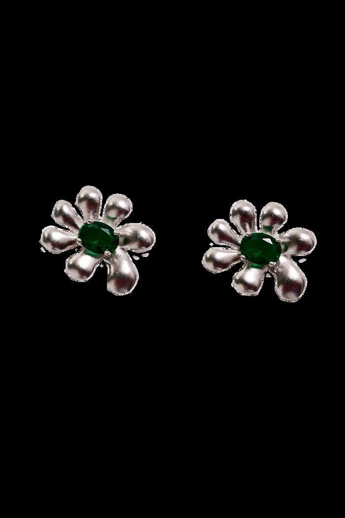 collina strada EMERALD SQUASHED BLOSSOM EARRING