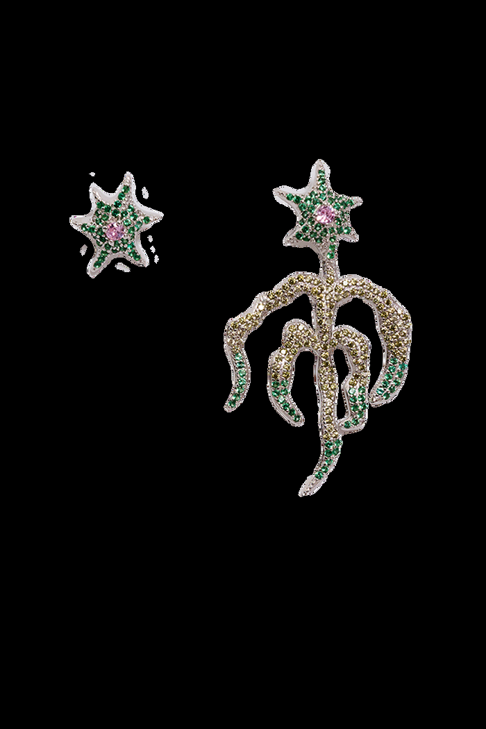 collina strada EMERALD STARBURST MIX EARRING