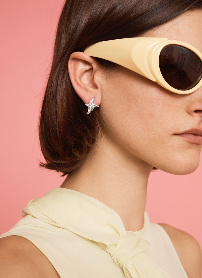 Collina Strada EMERALD TWISTER EARRINGS