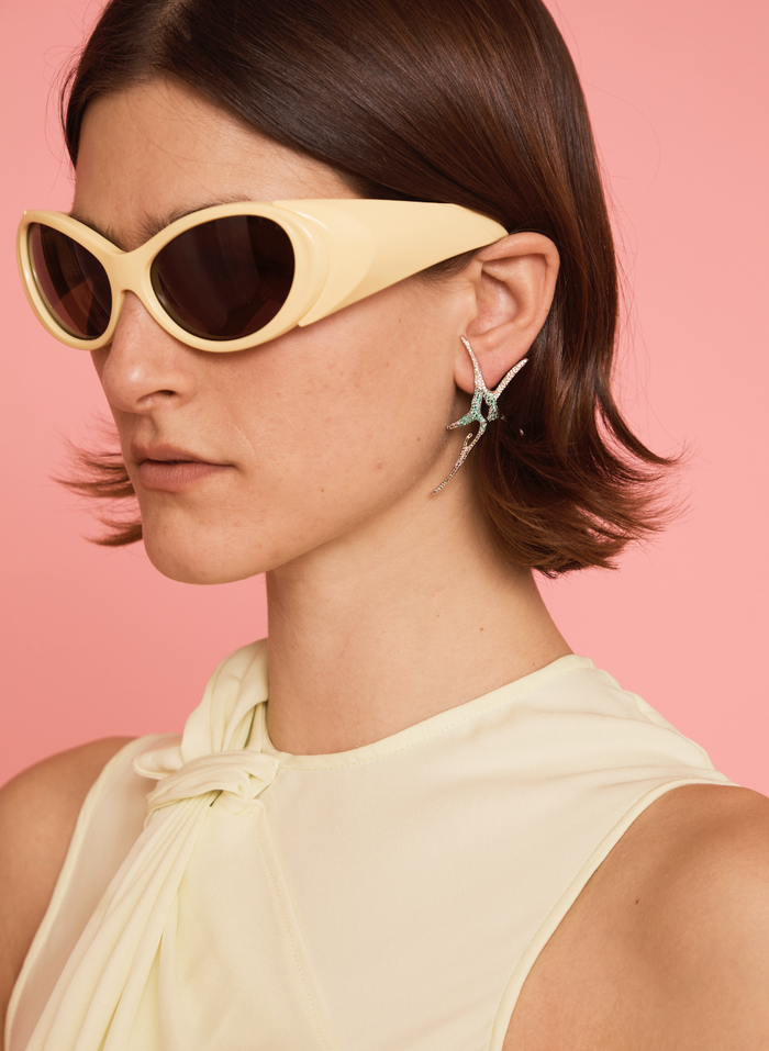 Collina Strada FADING LIME PAVE NOVA EARRINGS