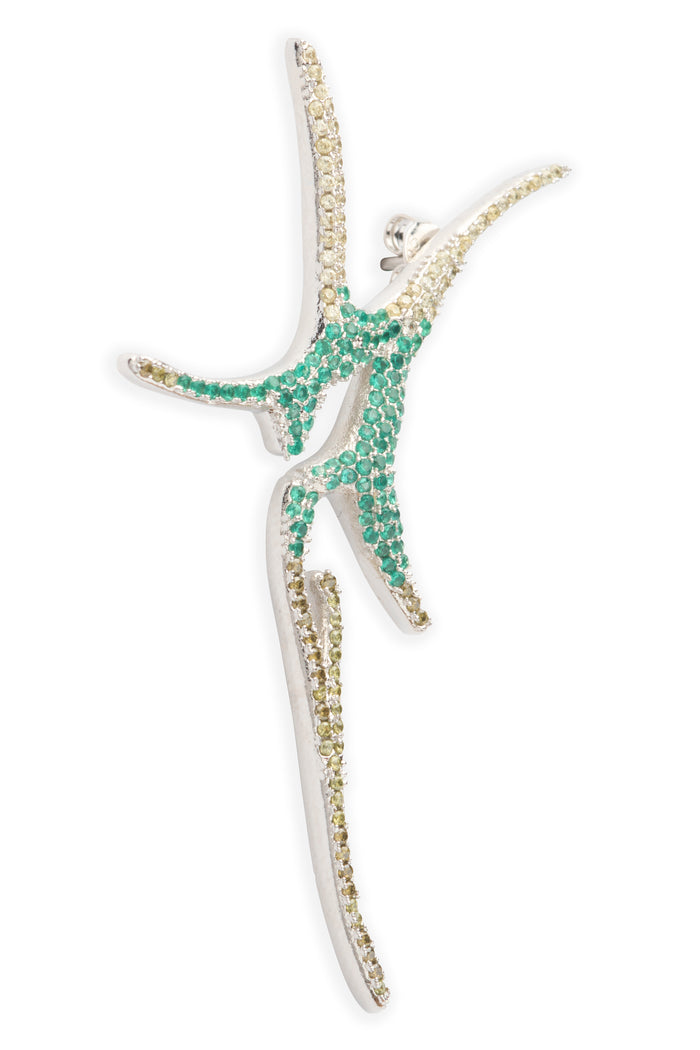 Collina Strada FADING LIME PAVE NOVA EARRINGS