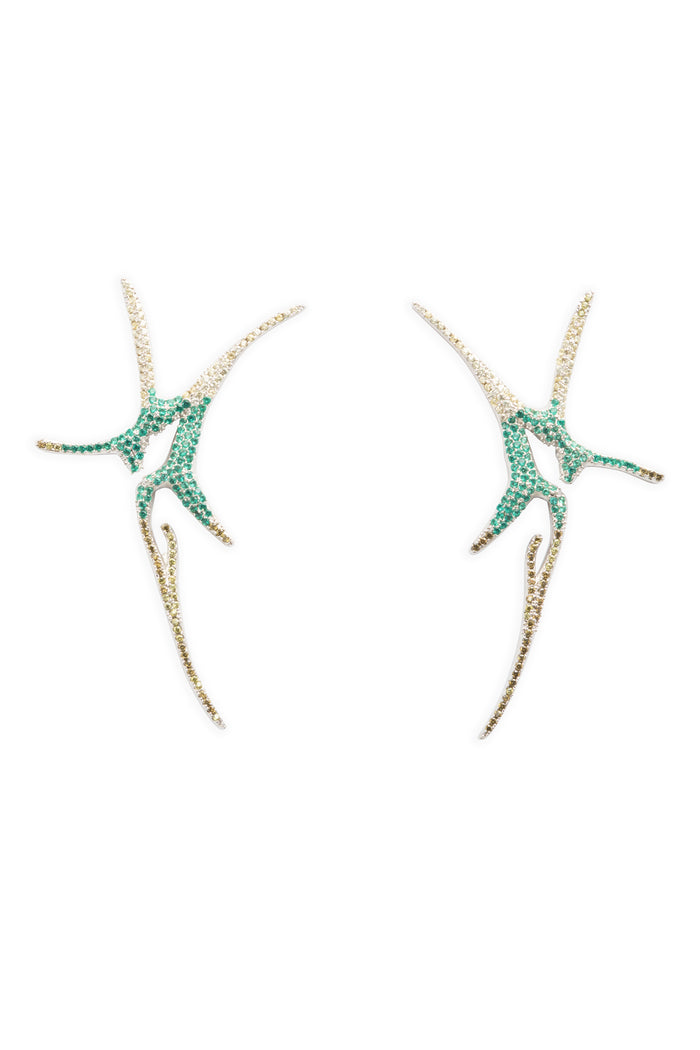 collina strada FADING LIME PAVE NOVA EARRINGS