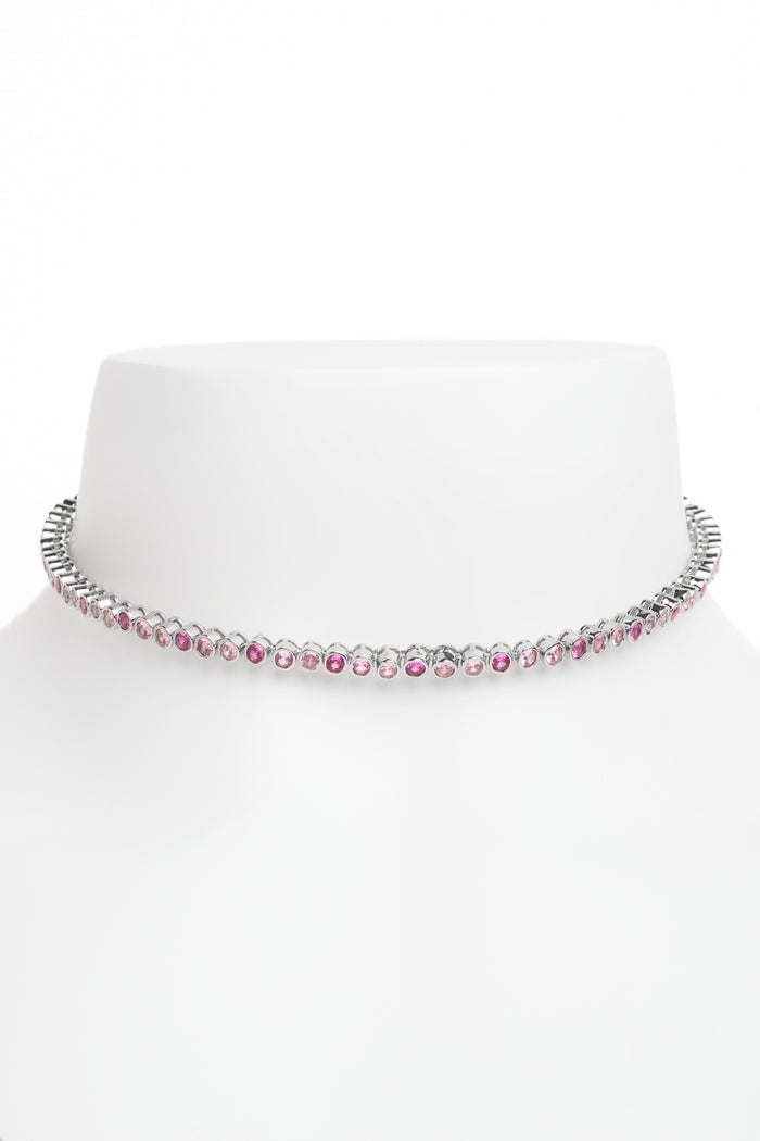 Collina Strada FADING PINK TENNIS NECKLACE