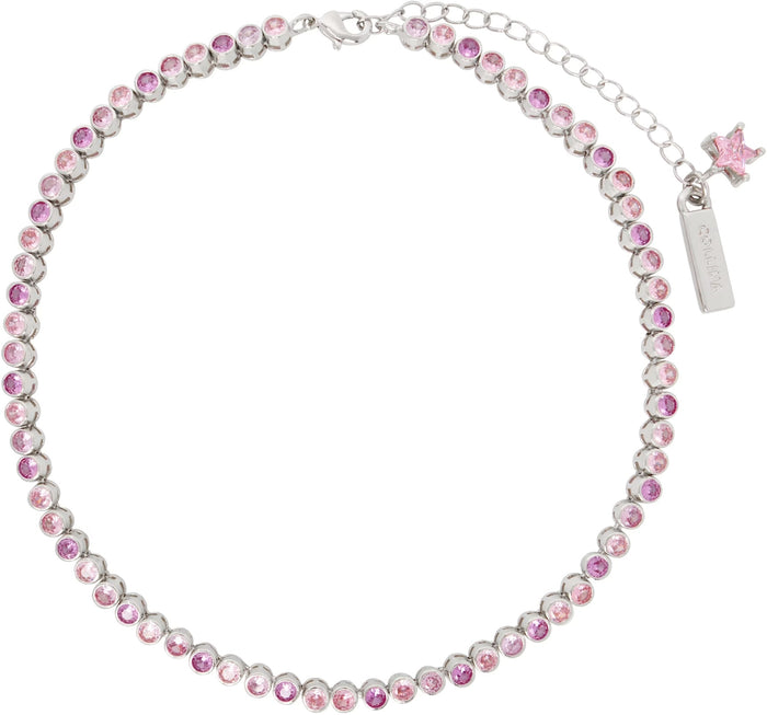 collina strada FADING PINK TENNIS NECKLACE