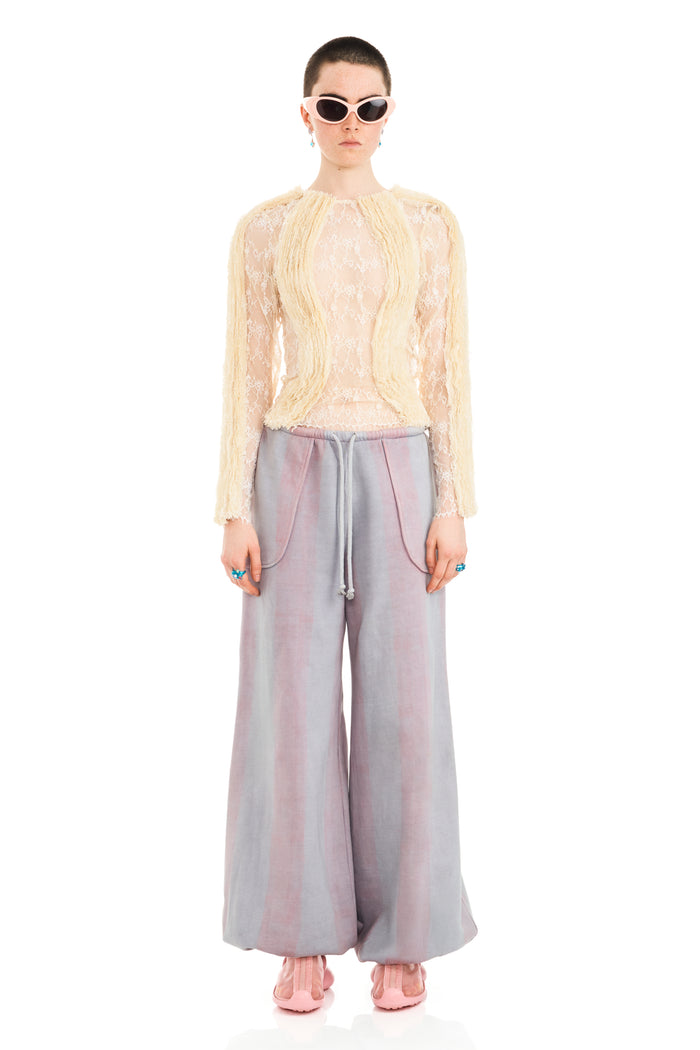 collina strada FOG STRIPE BALLOON SWEATPANT