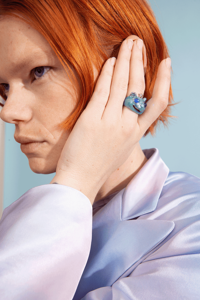 Collina Strada GLITTER SKY PRINCESS BEAR RING