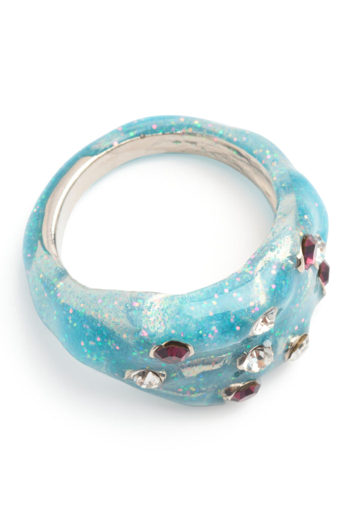Collina Strada GLITTER SKY STACKED RING