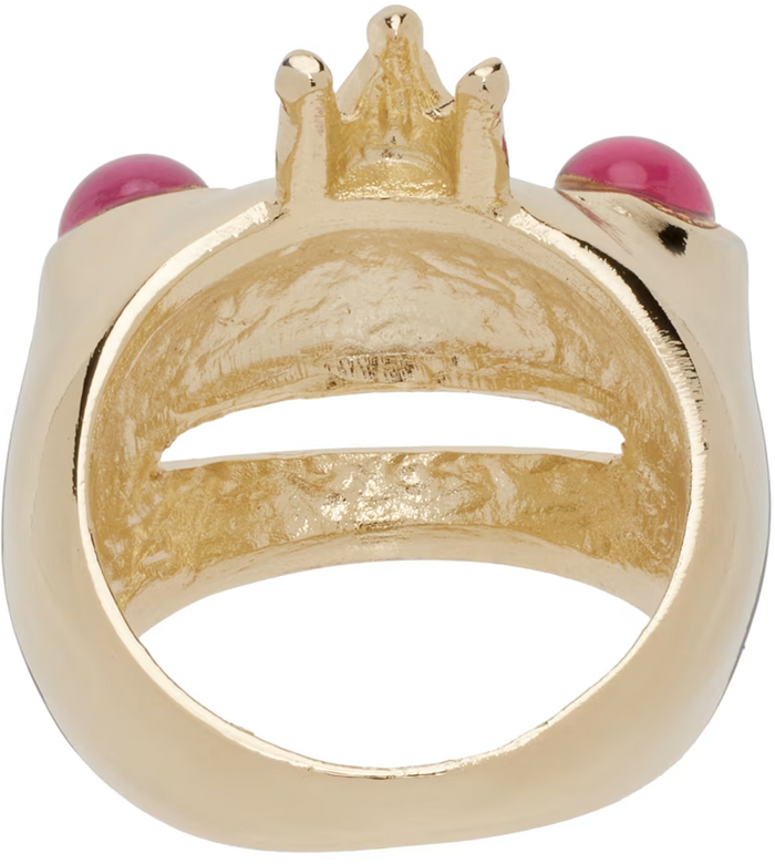 Collina Strada GOLD PINK FROG PRINCE RING