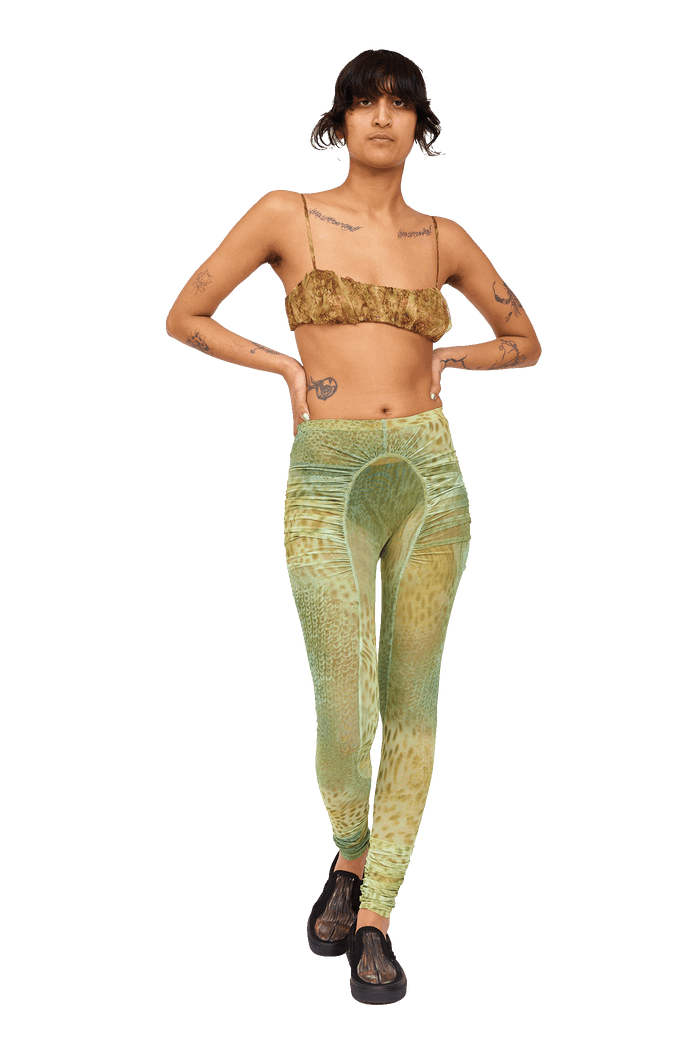 Collina Strada GREEN GECKO PURR LEGGING X SMALL