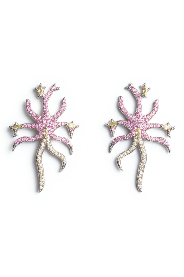collina strada HOT PINK CANARY ETOILE EARRING