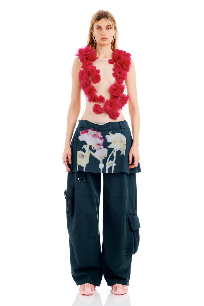 collina strada HOT PINK MEADOW PATH TOP