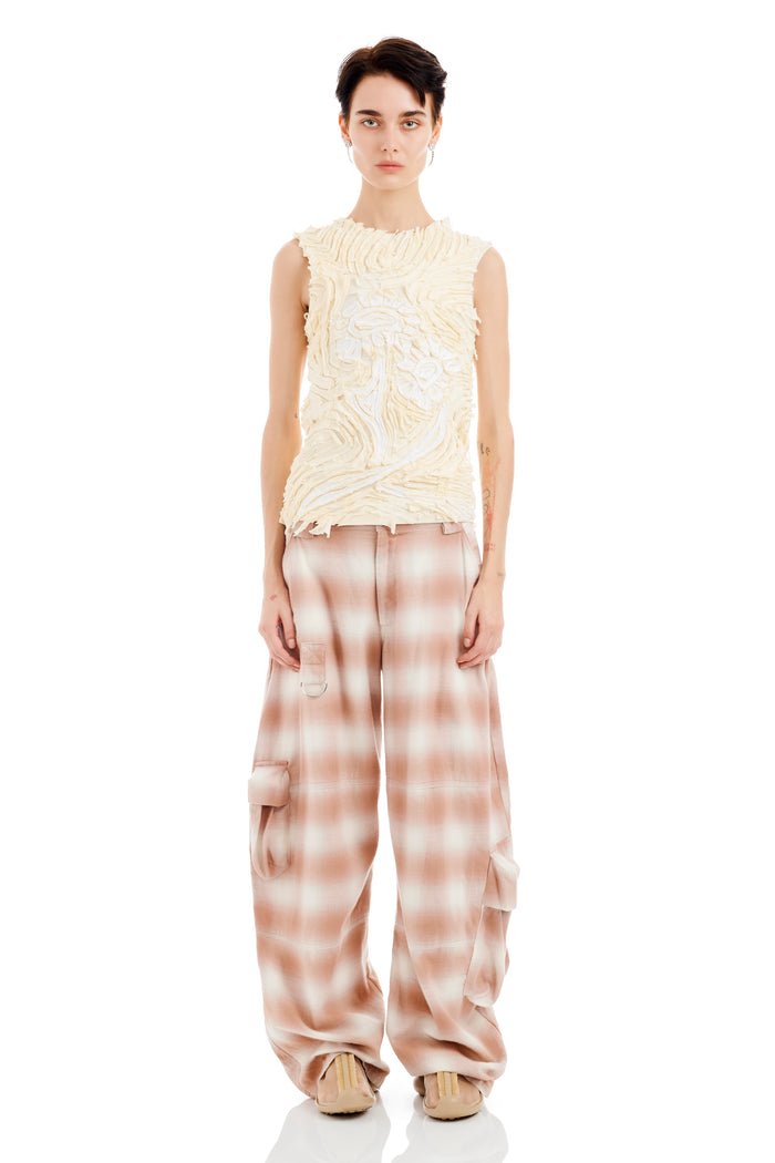 Collina Strada IVORY CHIRP FLOWER TANK