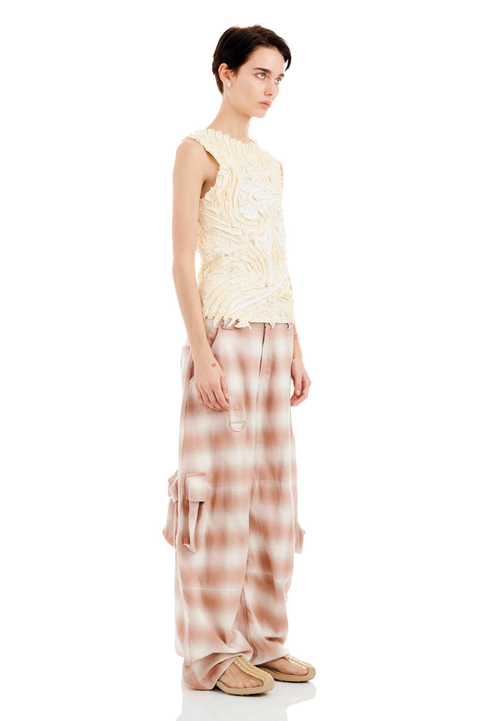 Collina Strada IVORY CHIRP FLOWER TANK