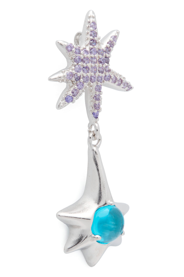 Collina Strada LAVENDER STAR DROP EARRING