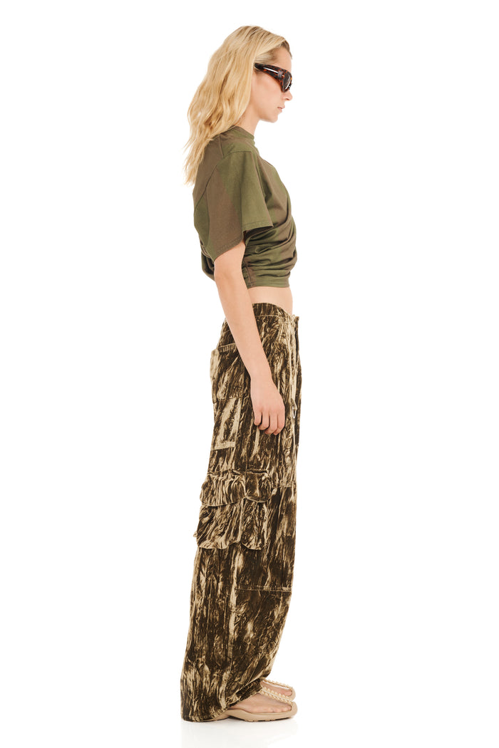 Collina Strada LAWN CARGO PANT MOSS VELVET