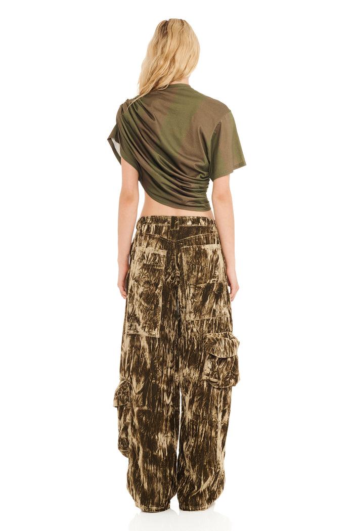 Collina Strada LAWN CARGO PANT MOSS VELVET
