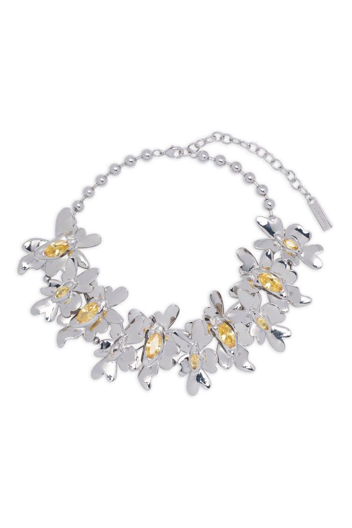 collina strada LEMON MEGA DAISY NECKLACE