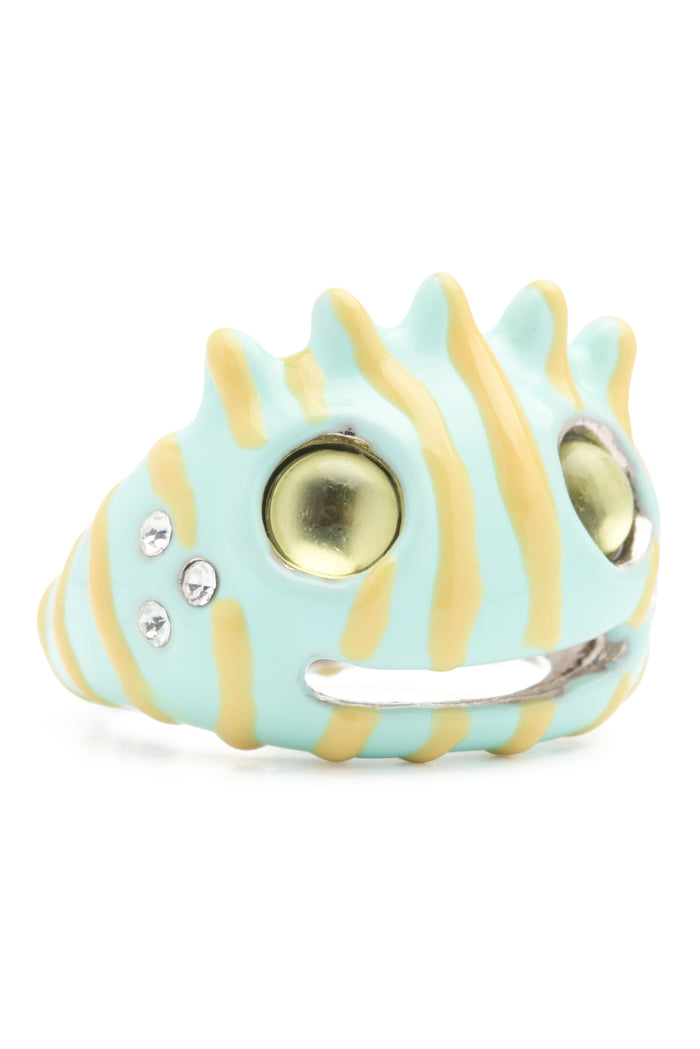 Collina Strada LEMON STRIPE LIBERTY FROG RING