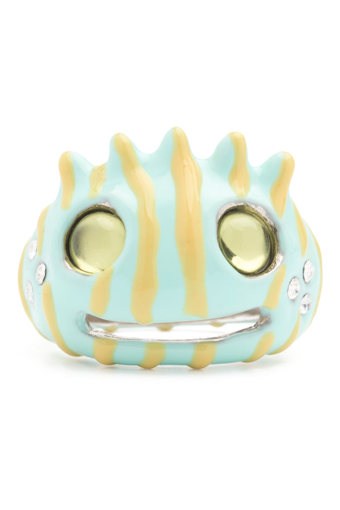 collina strada LEMON STRIPE LIBERTY FROG RING