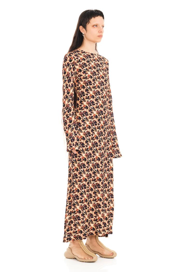 Collina Strada LEOPARD PEONY YURI DRESS